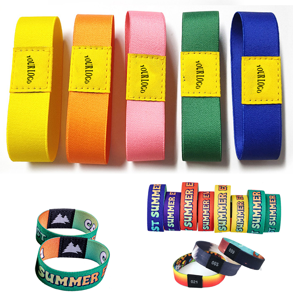 Polyester elastic wrist strap identification elastic bracelet 2
