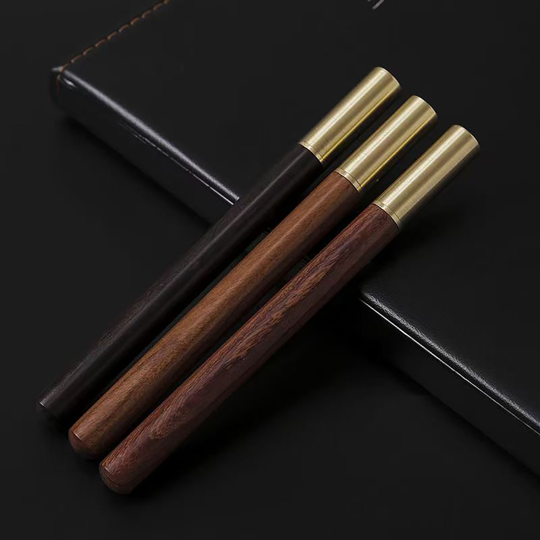 Premium Wooden Brass Writing Pen 2