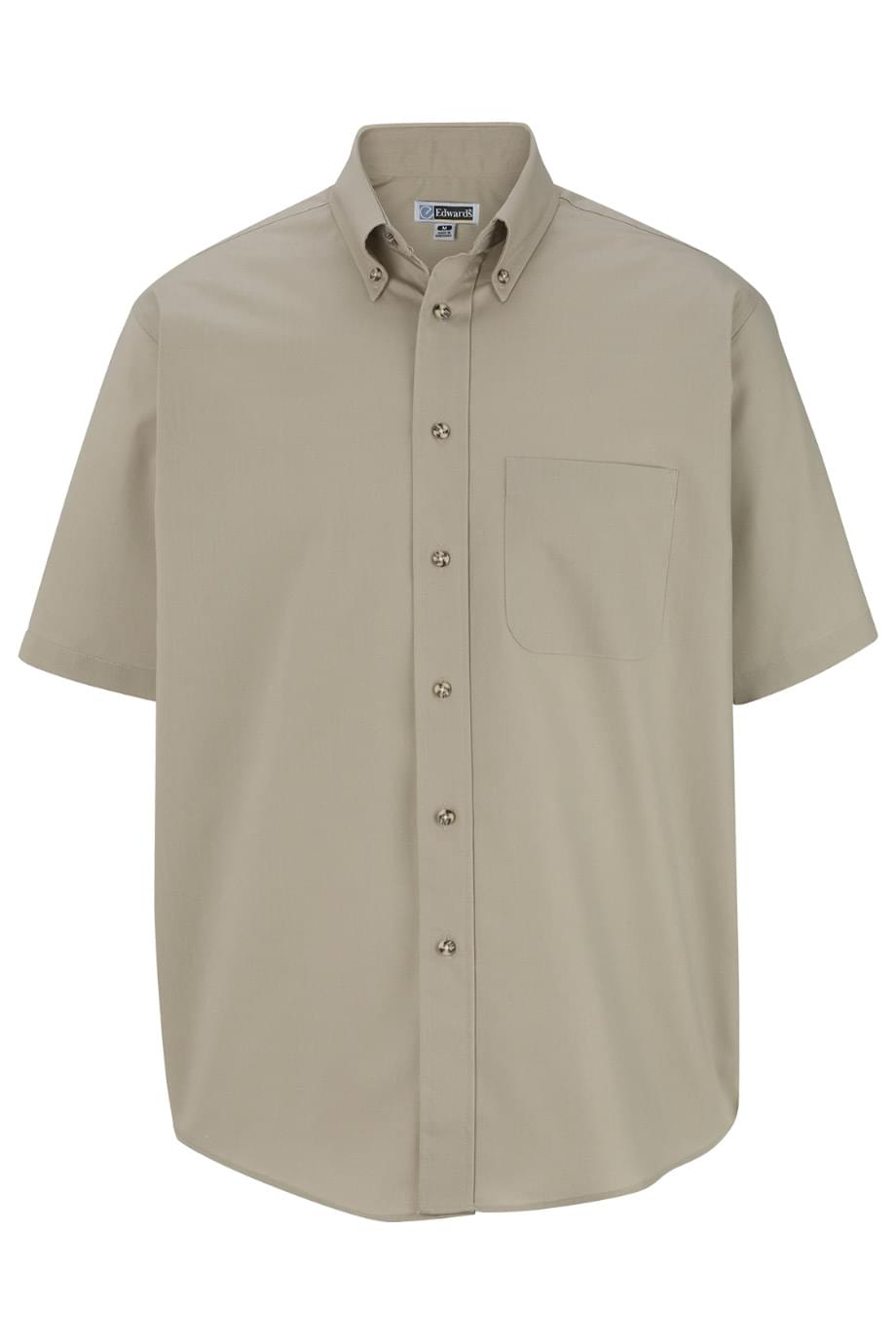 Easy Care Poplin Short Sleeve Mens Shirt