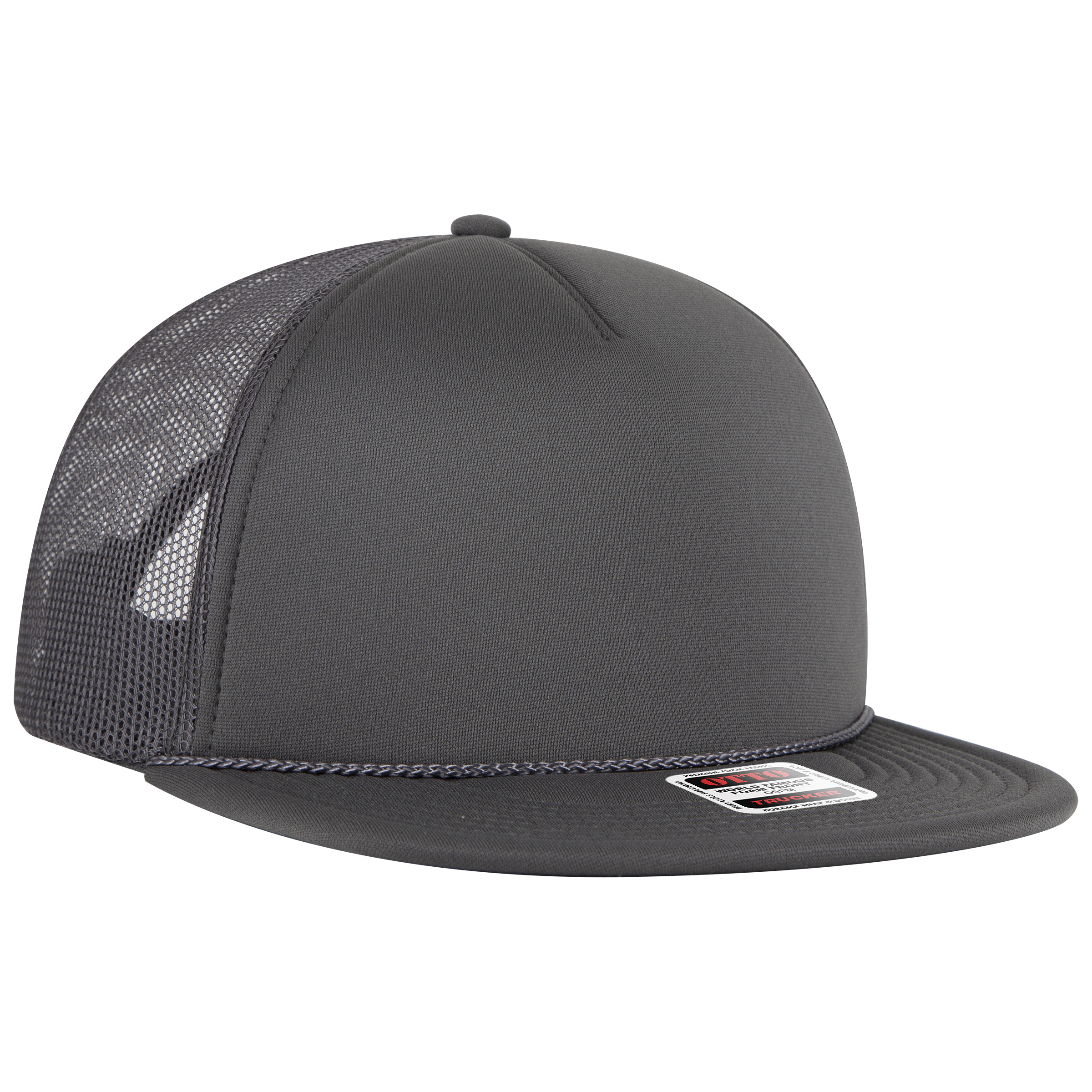 OTTO CAP® OTTO SNAP 5 Panel Pro Style Mesh Back Trucker Snapback Hat 4