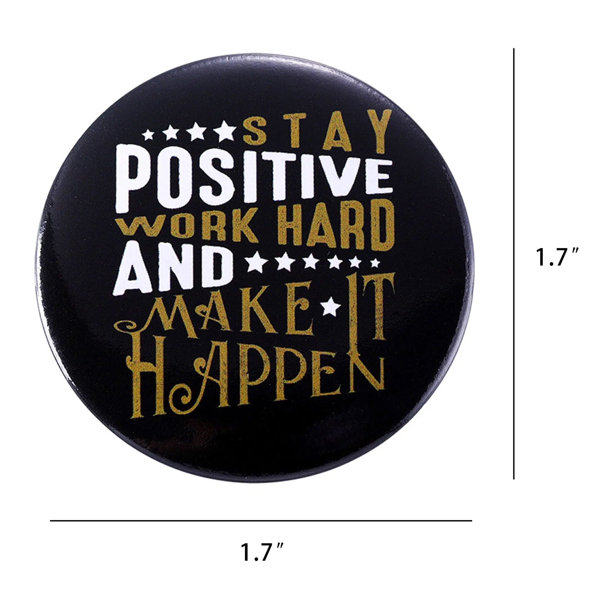 Customizable Round Cartoon Brooch 8