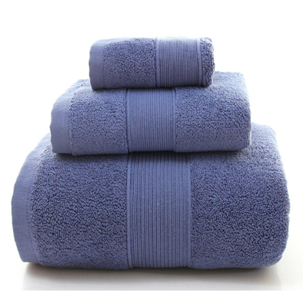 3 Piece Combed Cotton Towel Gift Set 2