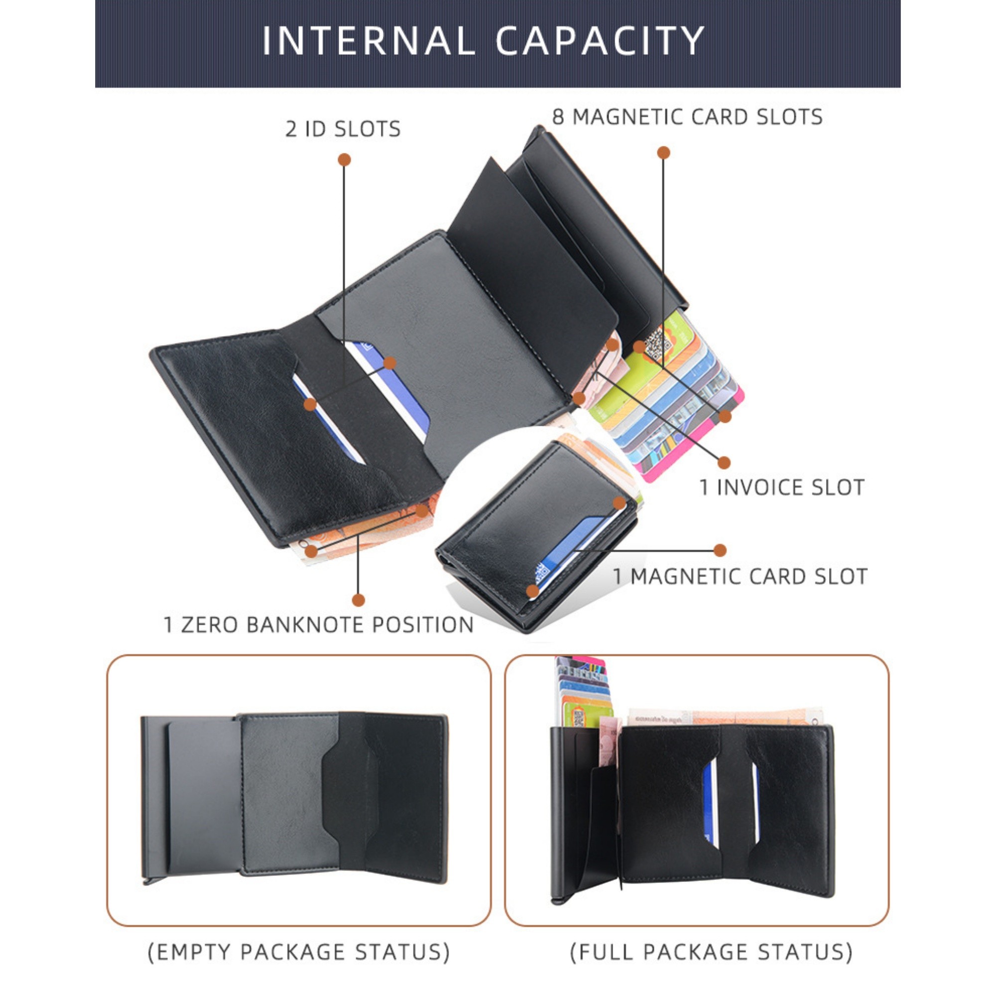 Wallet Automatic Flip Card Holder 5
