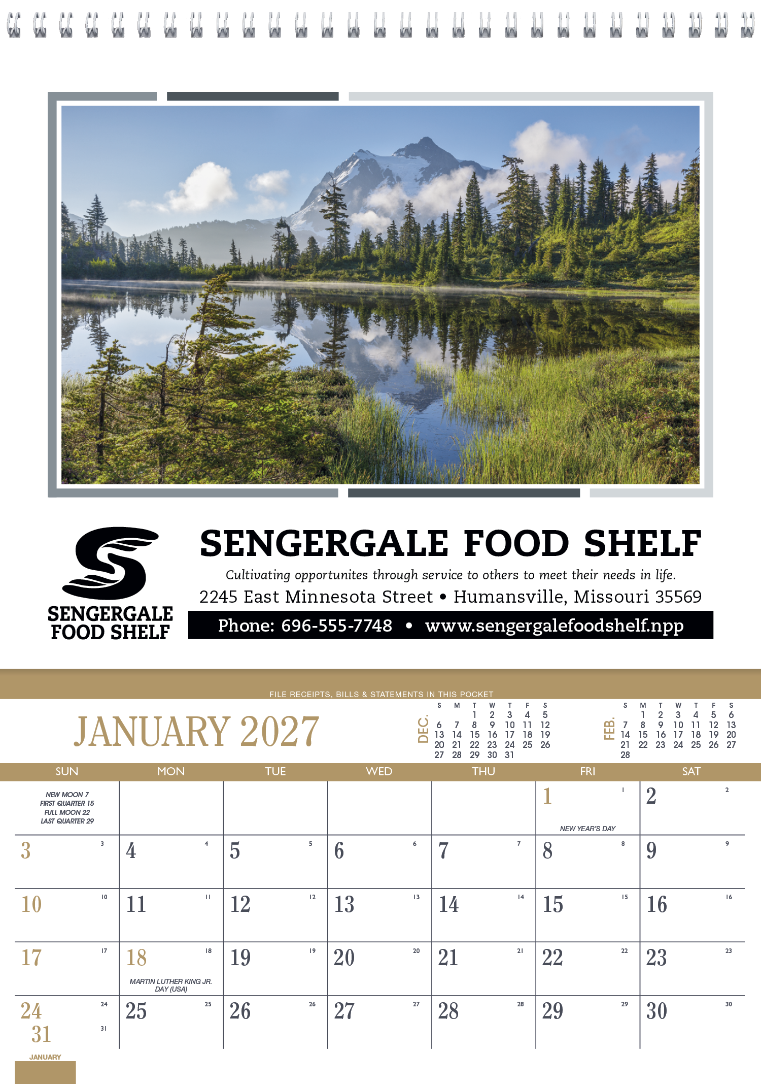 Triumph® Calendars Recipe Pocket Calendar 89