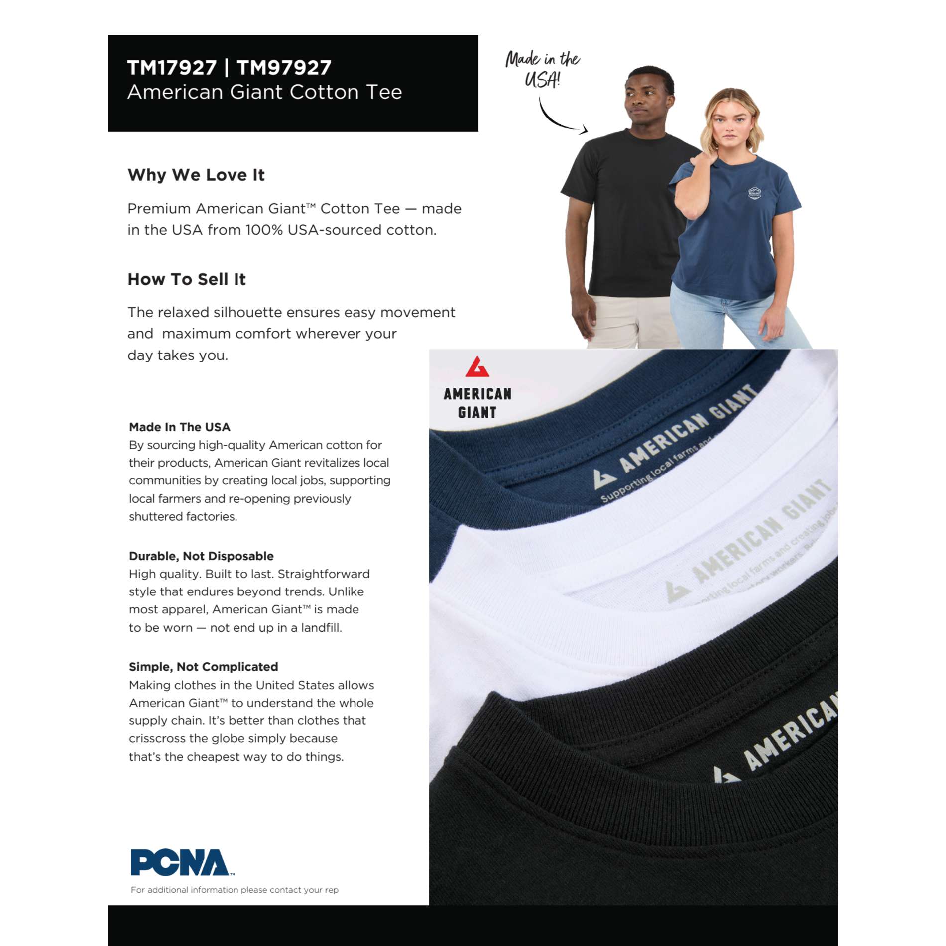 American Giant Cotton Crew Neck Tee - Women's 100