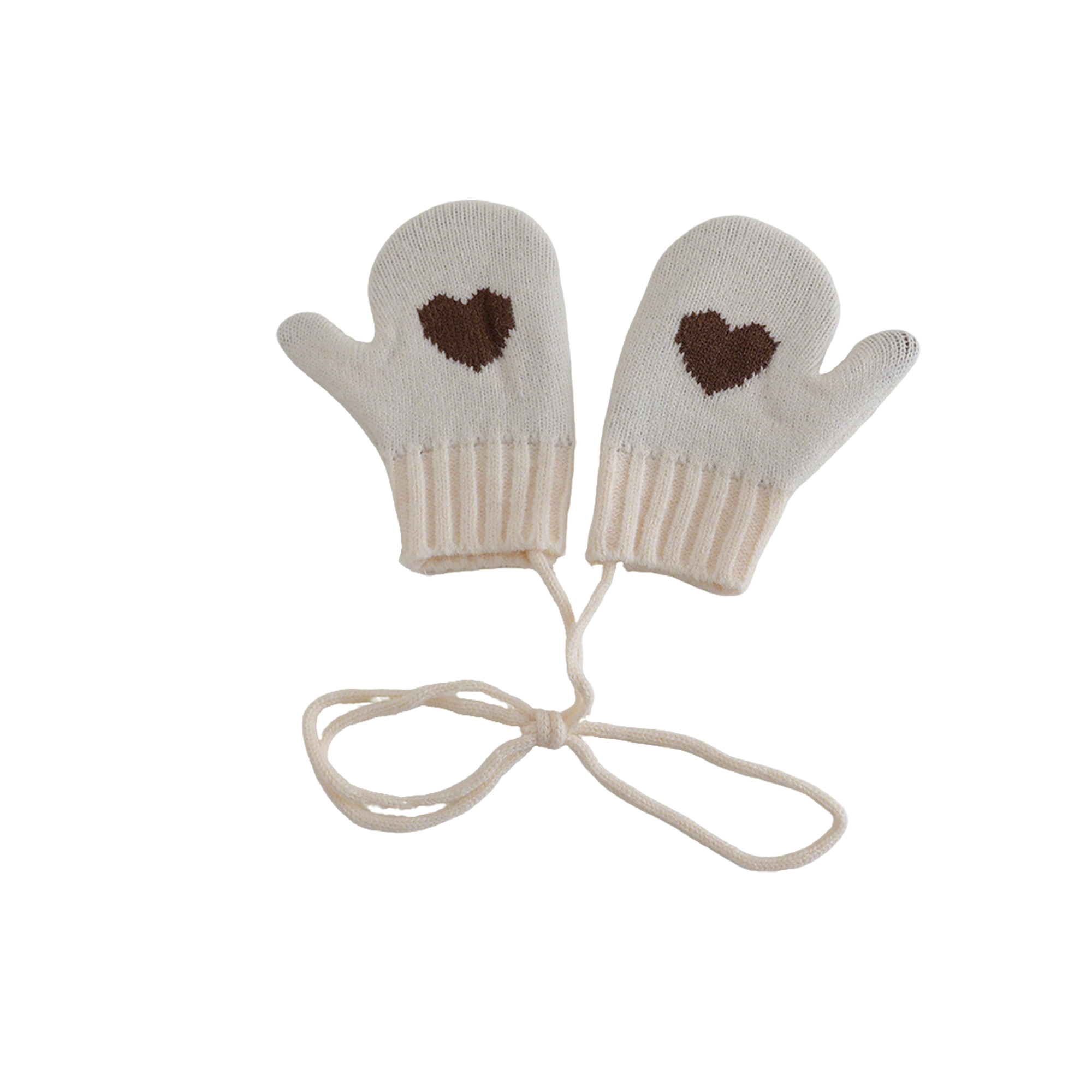 Heart Pattern Knit Child Mitten 7