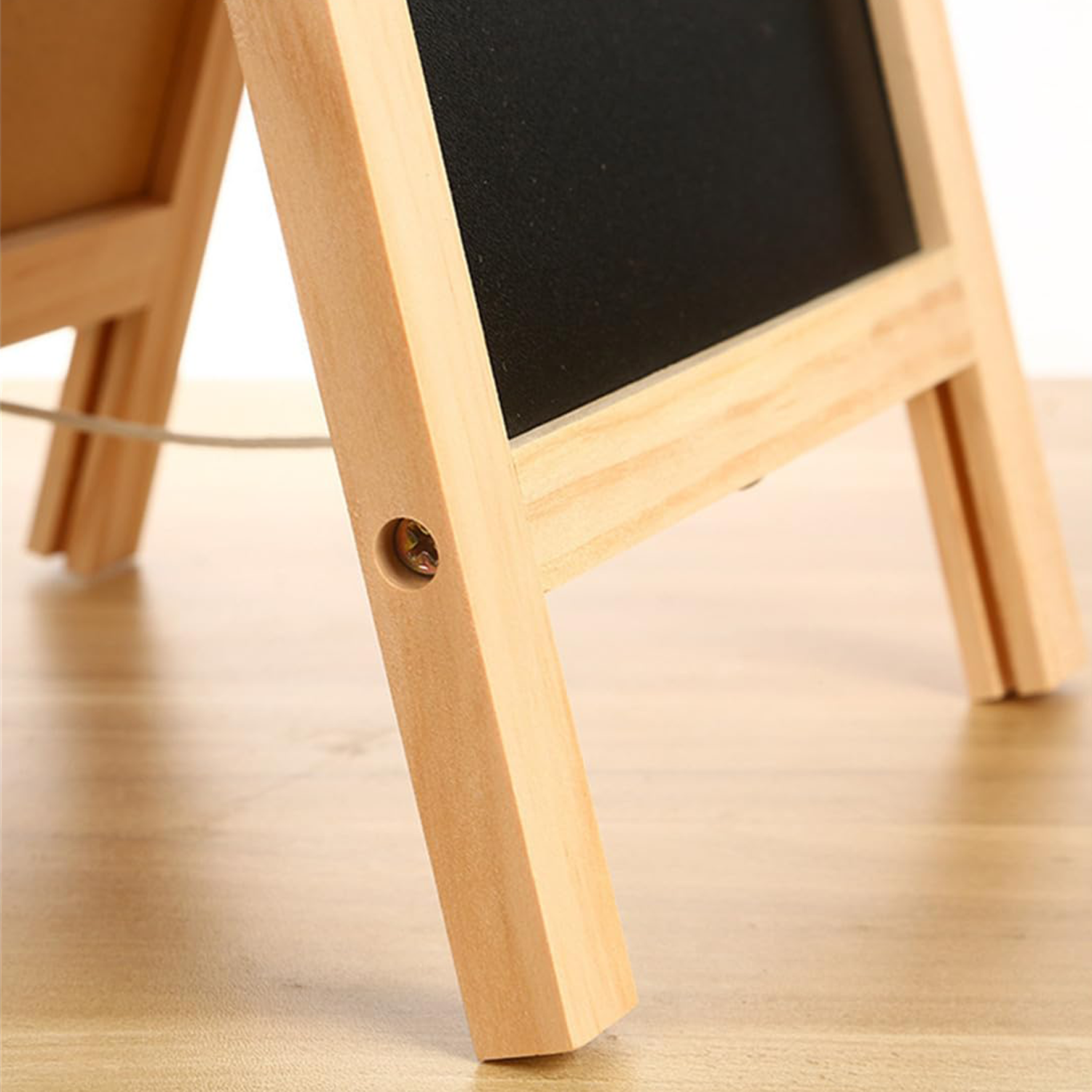 Reusable A-frame wooden chalkboard 3