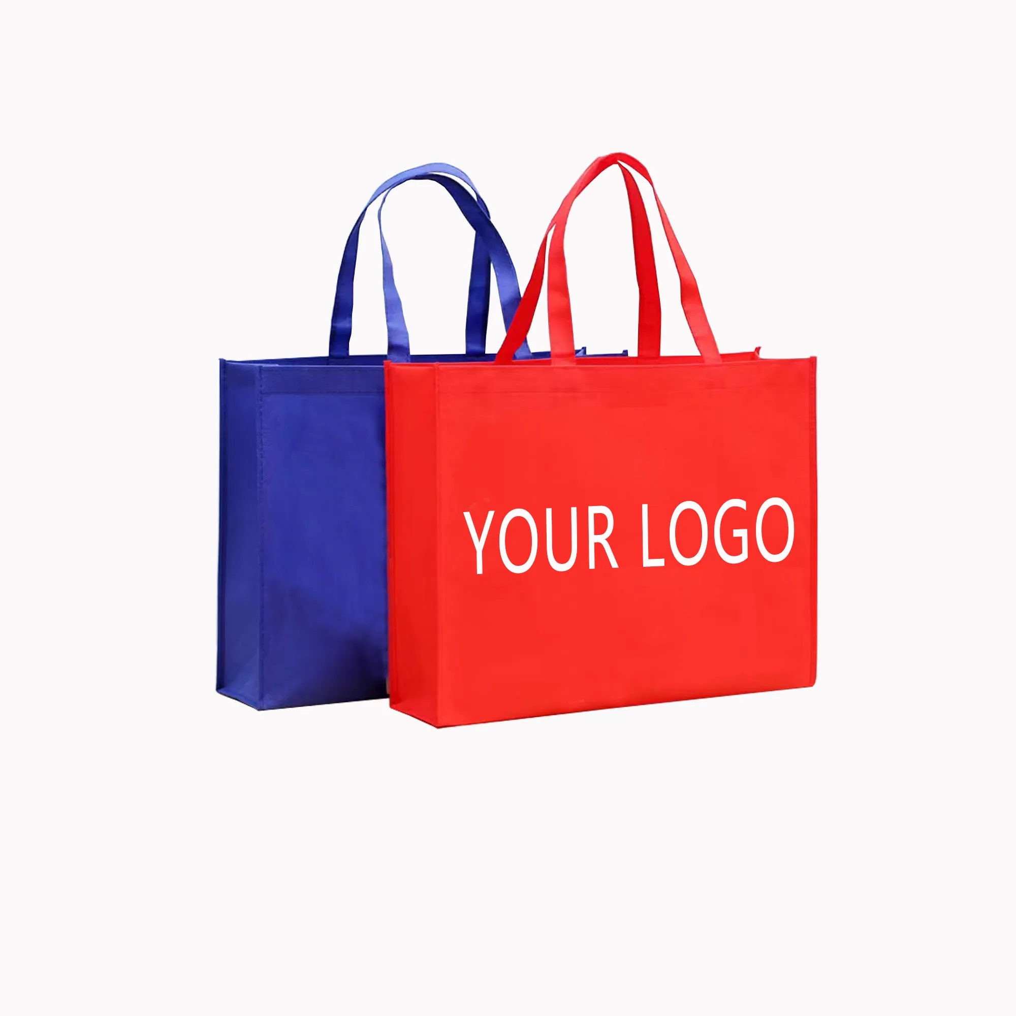 Large Non-woven Grocery Tote Bags MOQ 100pcs 1