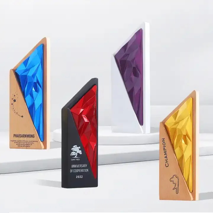Exclusive Crystal Wooden Award 3
