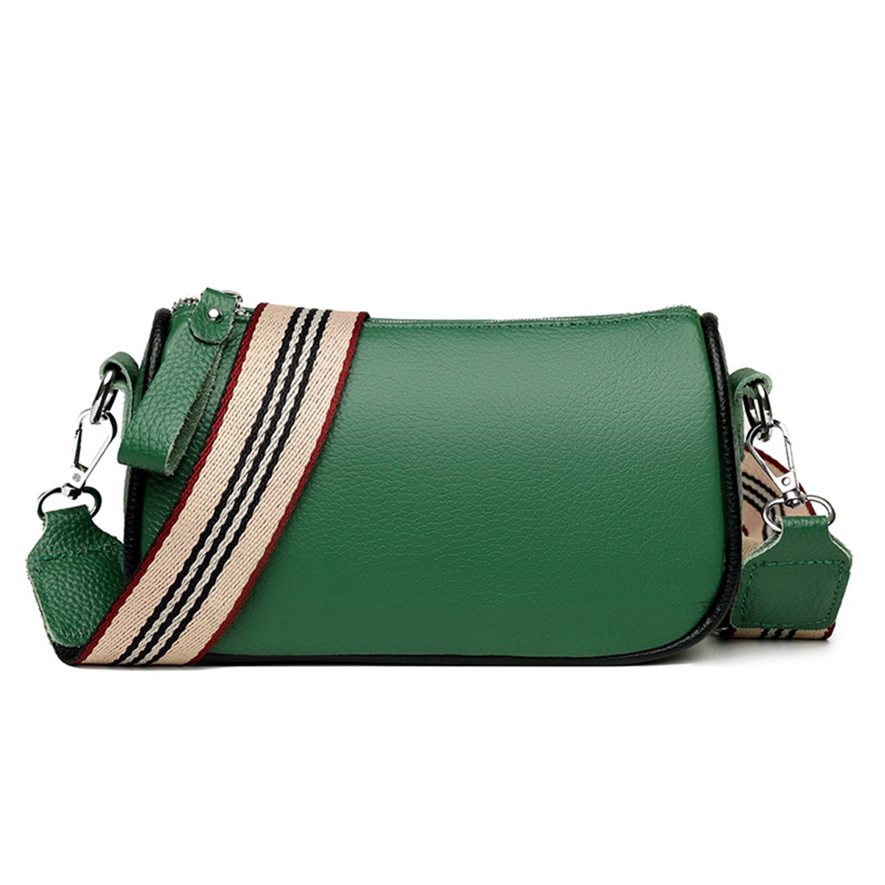 Faux Leather stylish wide shoulder strap cross-body bag 4