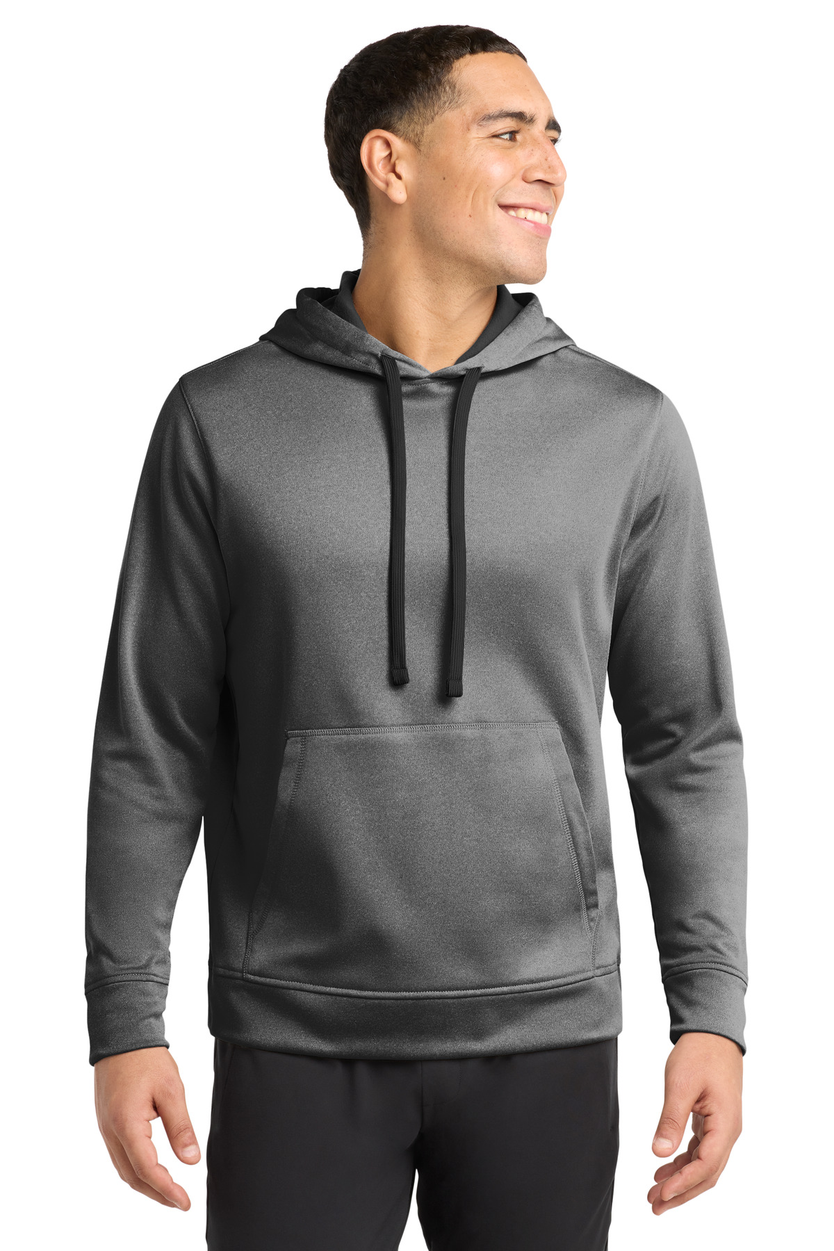 Sport-Tek PosiCharge Sport-Wick Heather Fleece Hooded Pullover. ST264, custom hoodie or sweatshirt with logo imprint 21