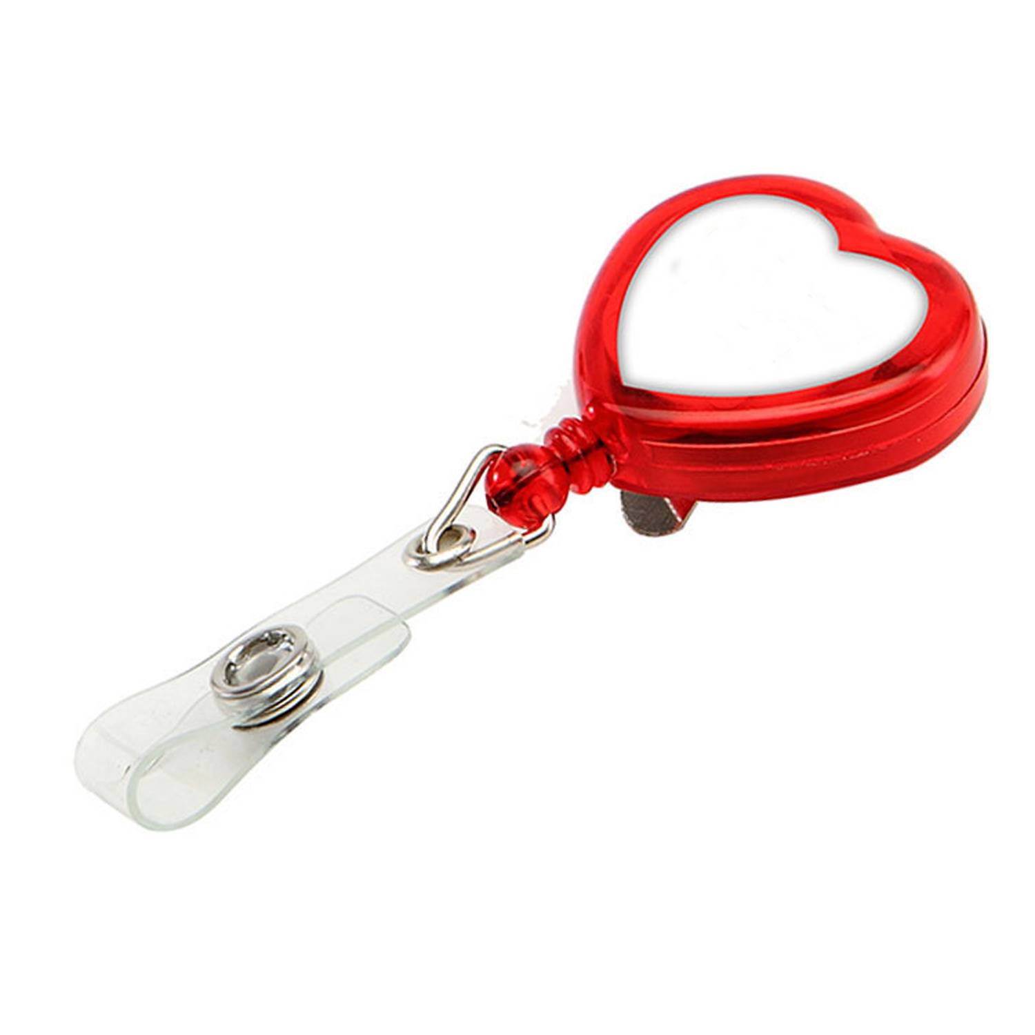 Heart-Shaped Retractable Badge Reel 3