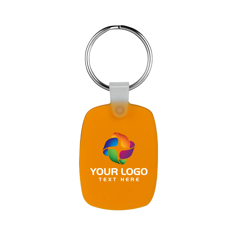 Oval Shaped Silicone Keychain 27