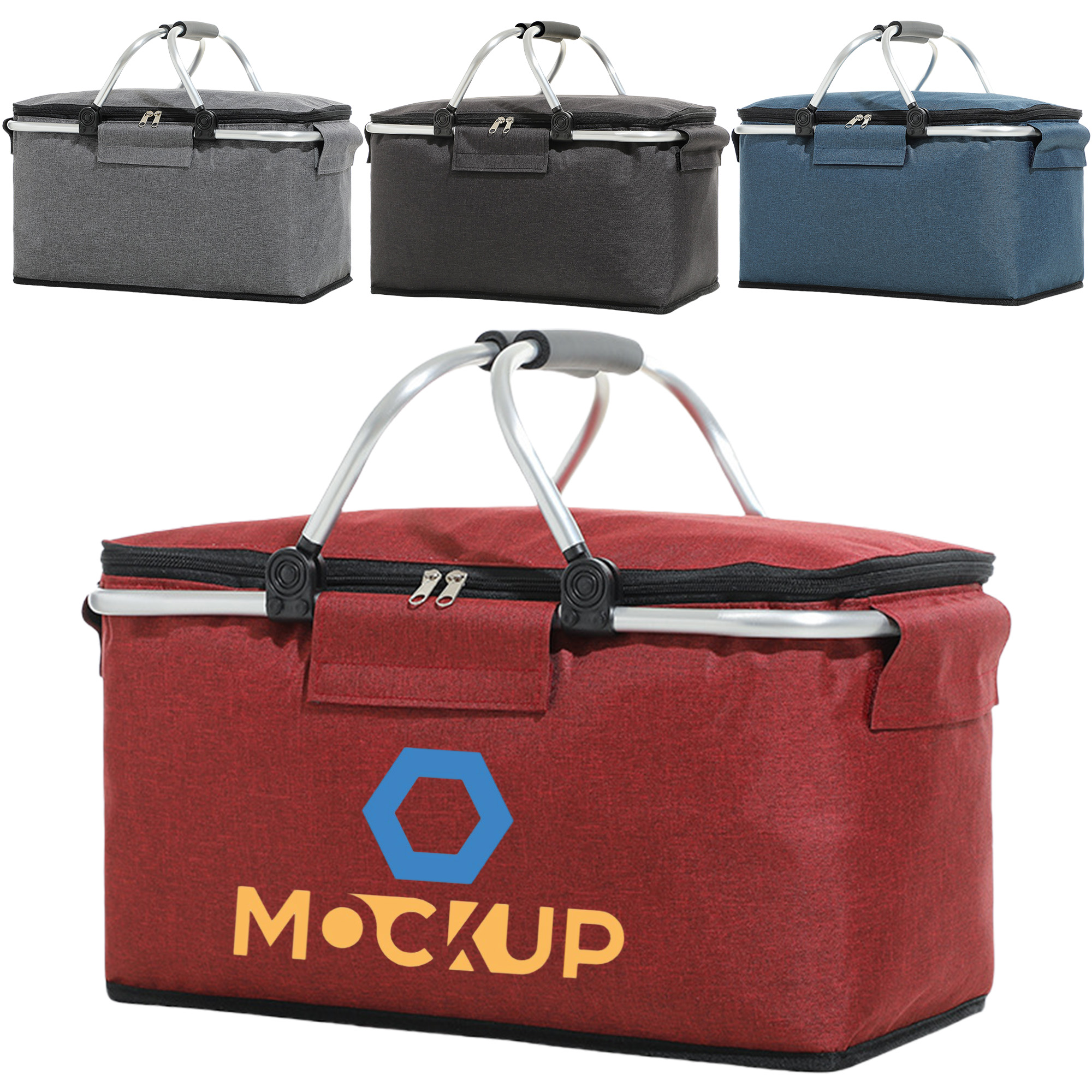 Aluminum Frame Large Grocery Tote Bag 2