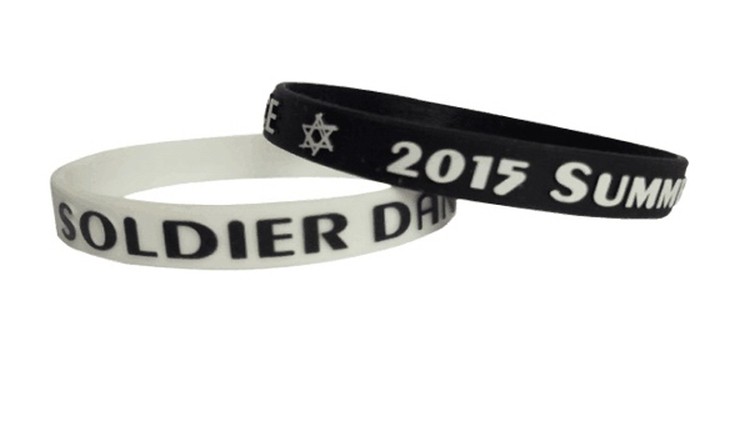 Color Filled Wristbands/Embossed Ink Filled 2