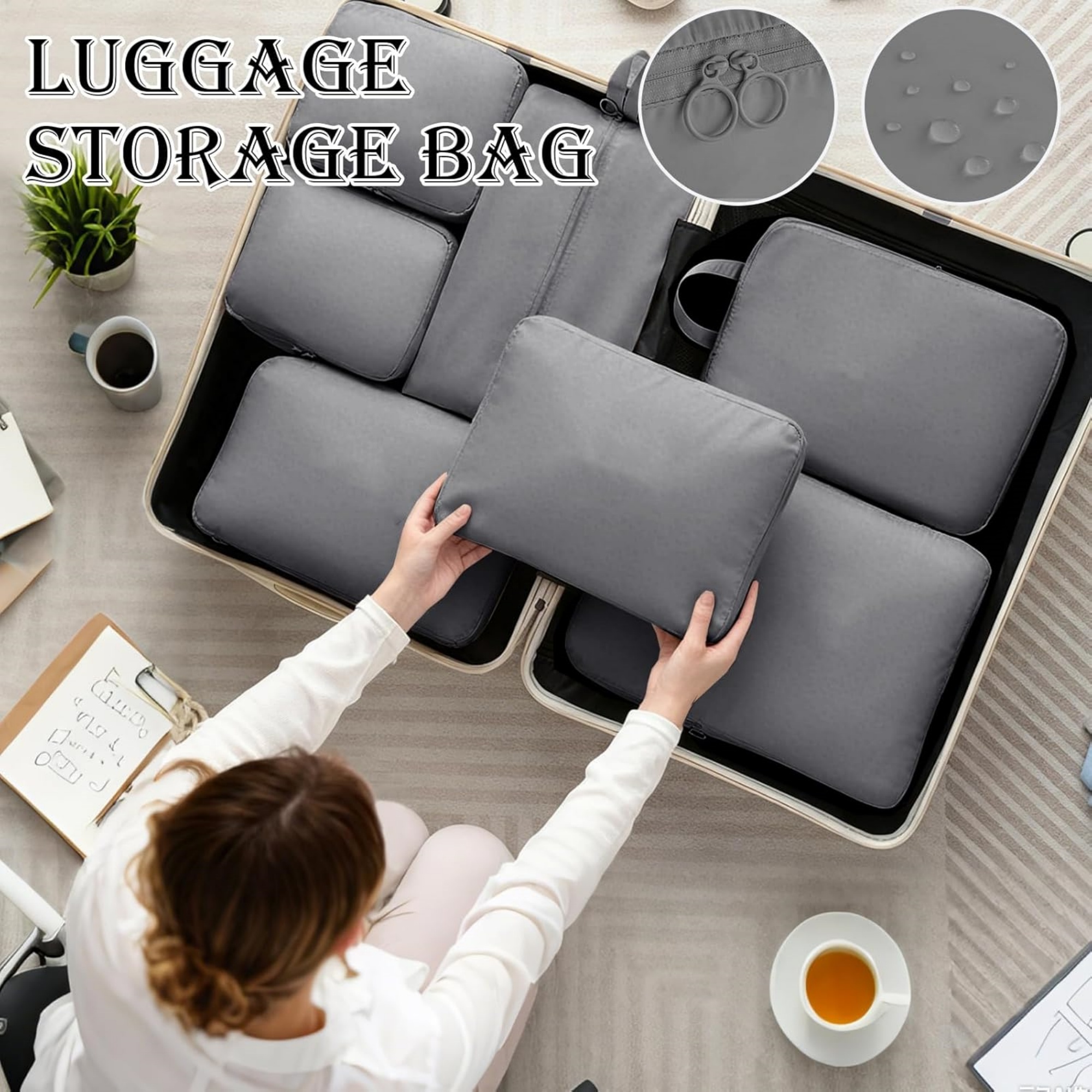 6 Pieces Luggage Packing Organizers Set 2
