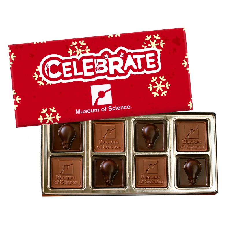 Custom Chocolate Squares Gift Box Full Color Lid (5 oz.) 1