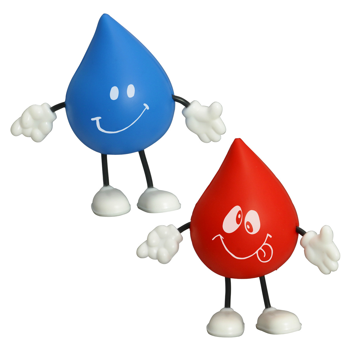 Droplet Stress Reliever Figurine, custom stress ball with logo imprint 2