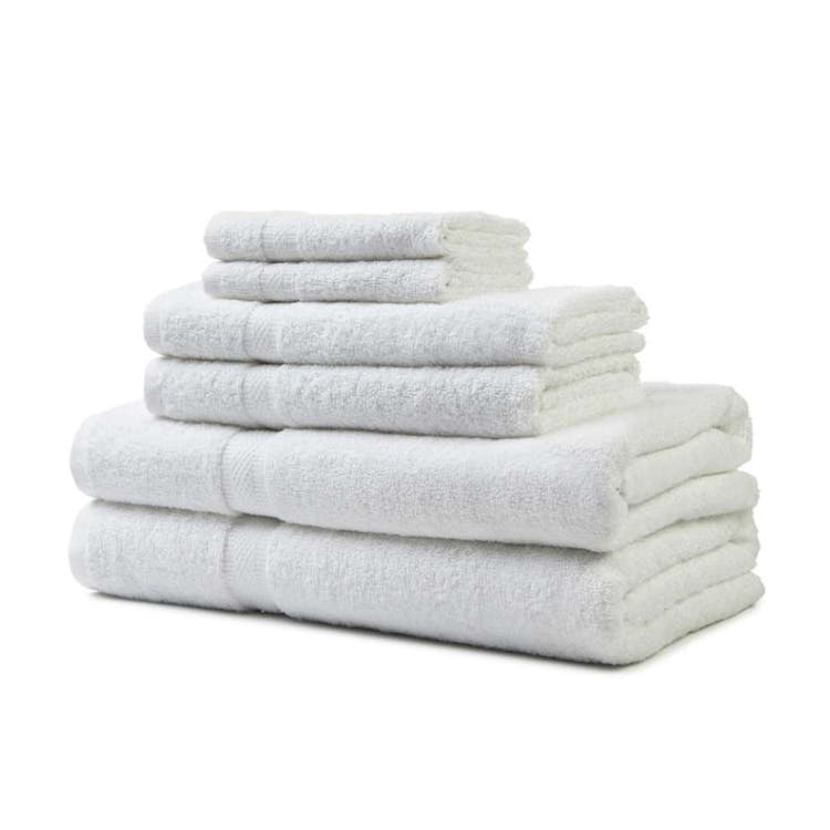 Golden Touch Bath Towels White 27"x54" 1