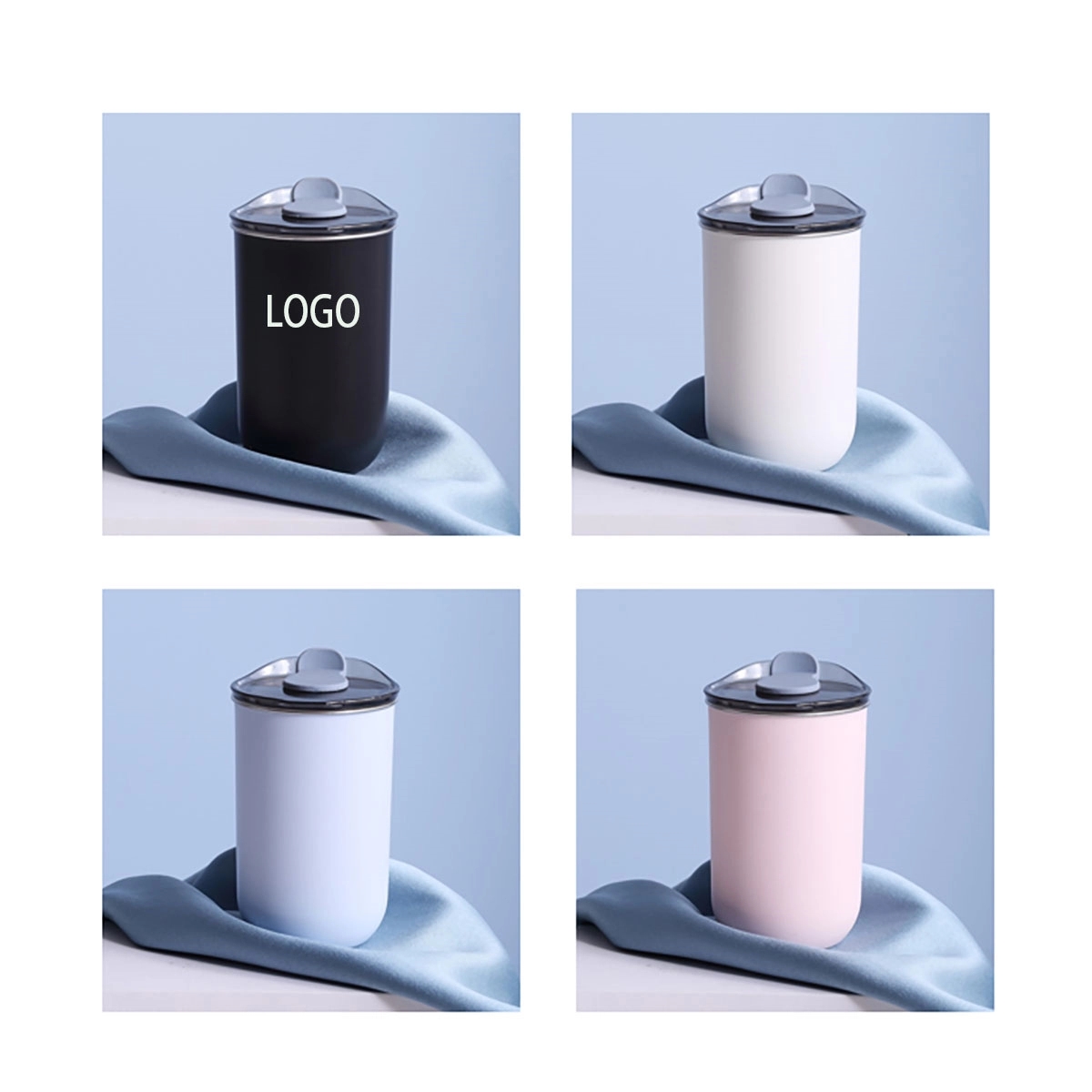 Portable Stainless Steel Water Tumbler With Lid 2