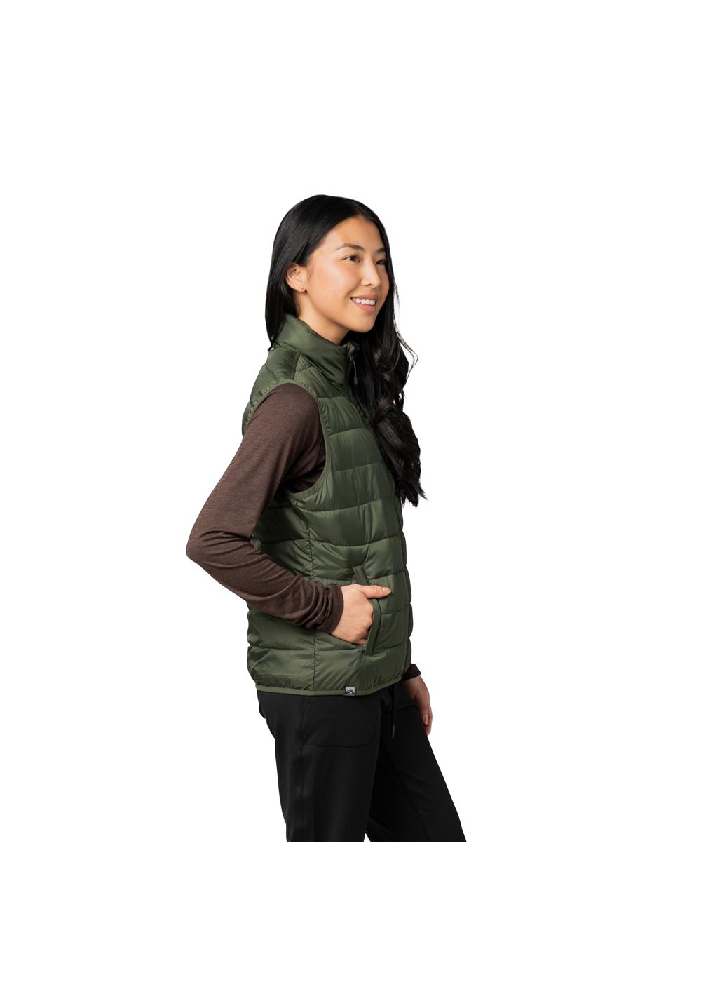 Storm Creek Women's Pacific Puffer 100 GSM Insulated Faux Down Packable Quilted Vest 17