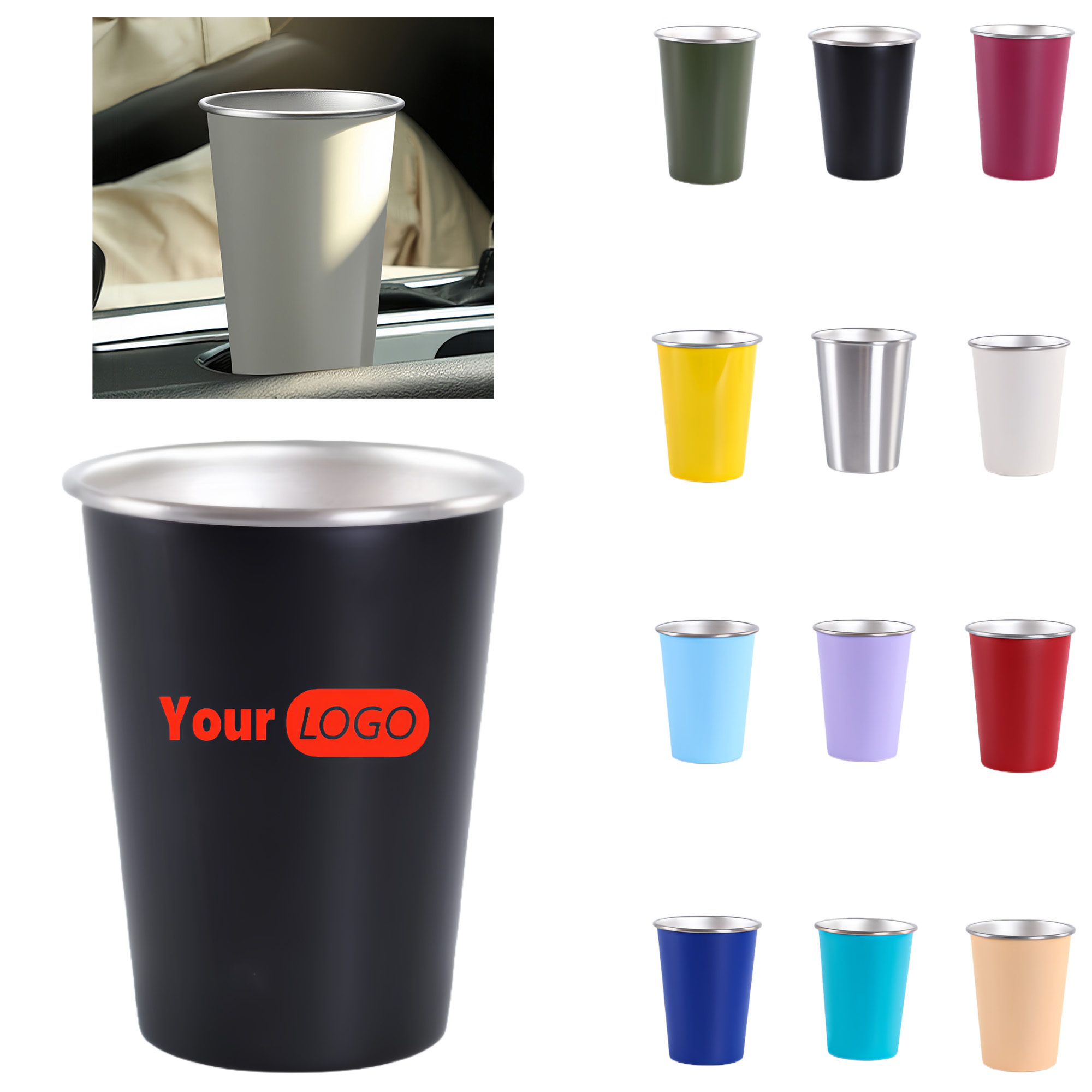 Portable 304 Stainless Steel Camping Cup 1