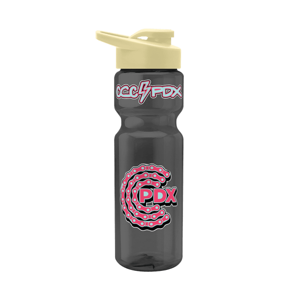 Blazer 28oz Transparent Bike Bottle w/Drink-thru Lid 257
