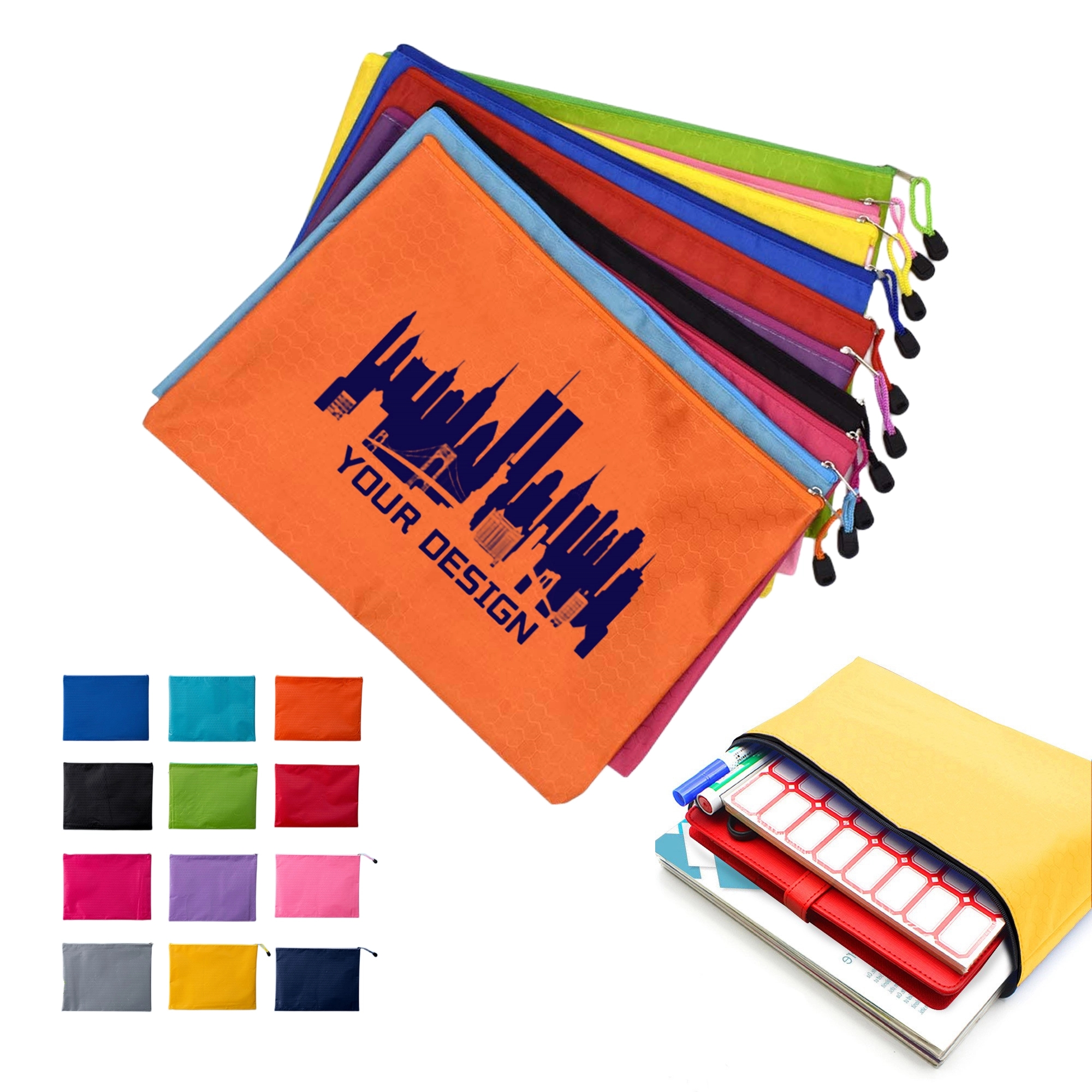 A4 Waterproof Zipper File Bags 2