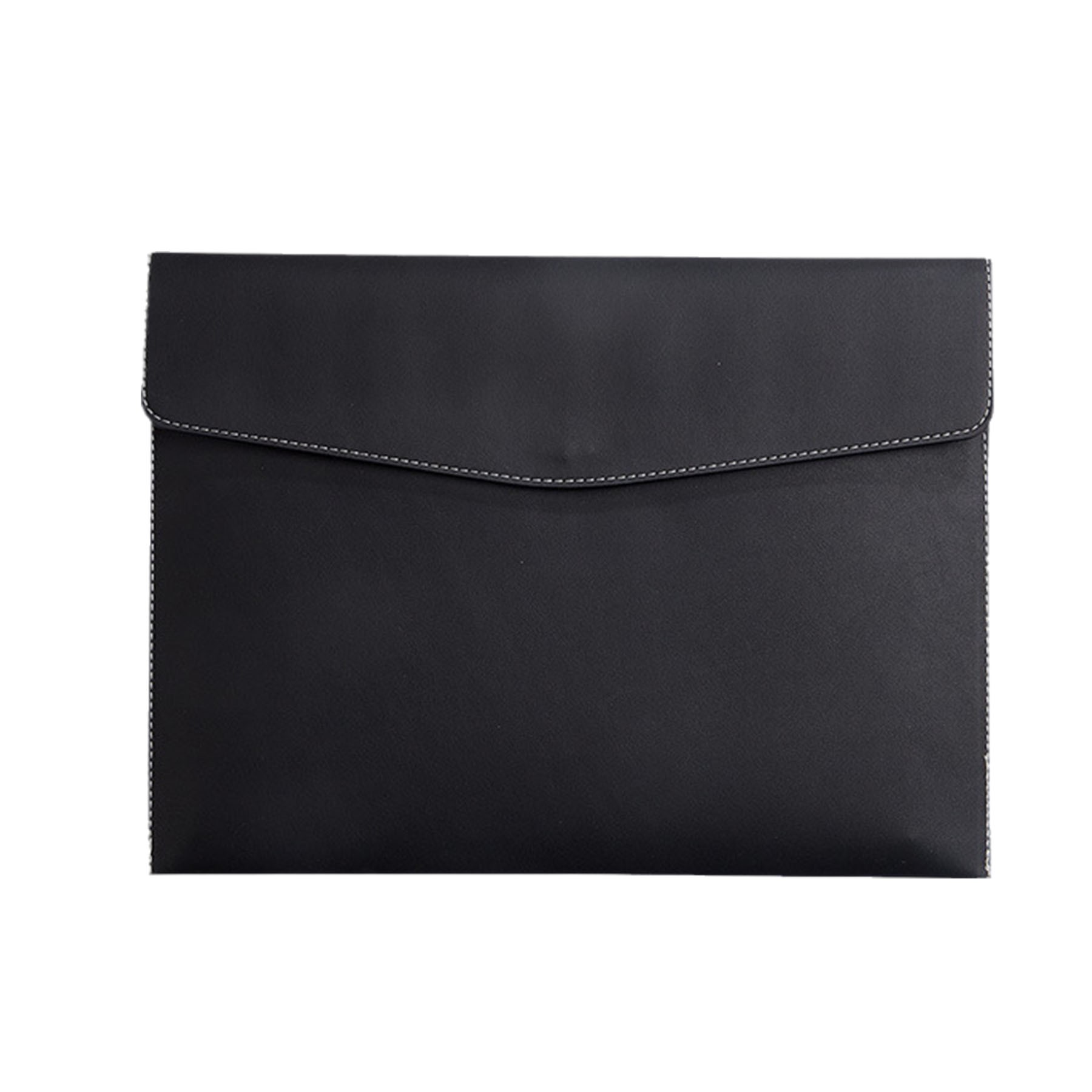 A4 Leather File Folder Document Bag W/ Magnetic Closure 2