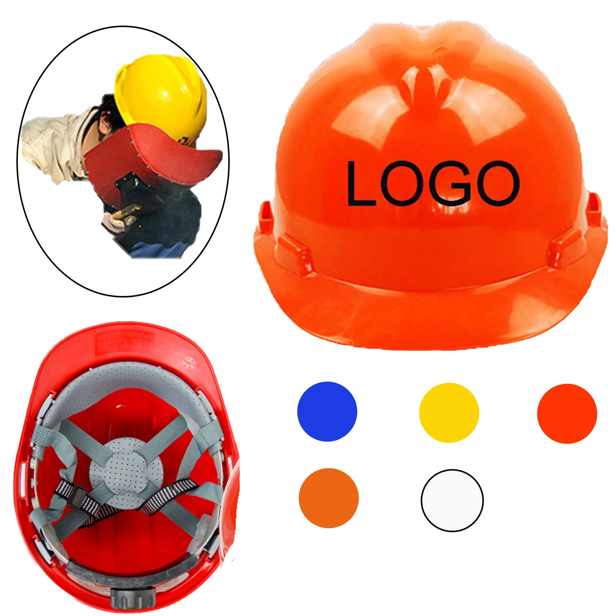 Spot Hard Construction Safety Helmet Hat