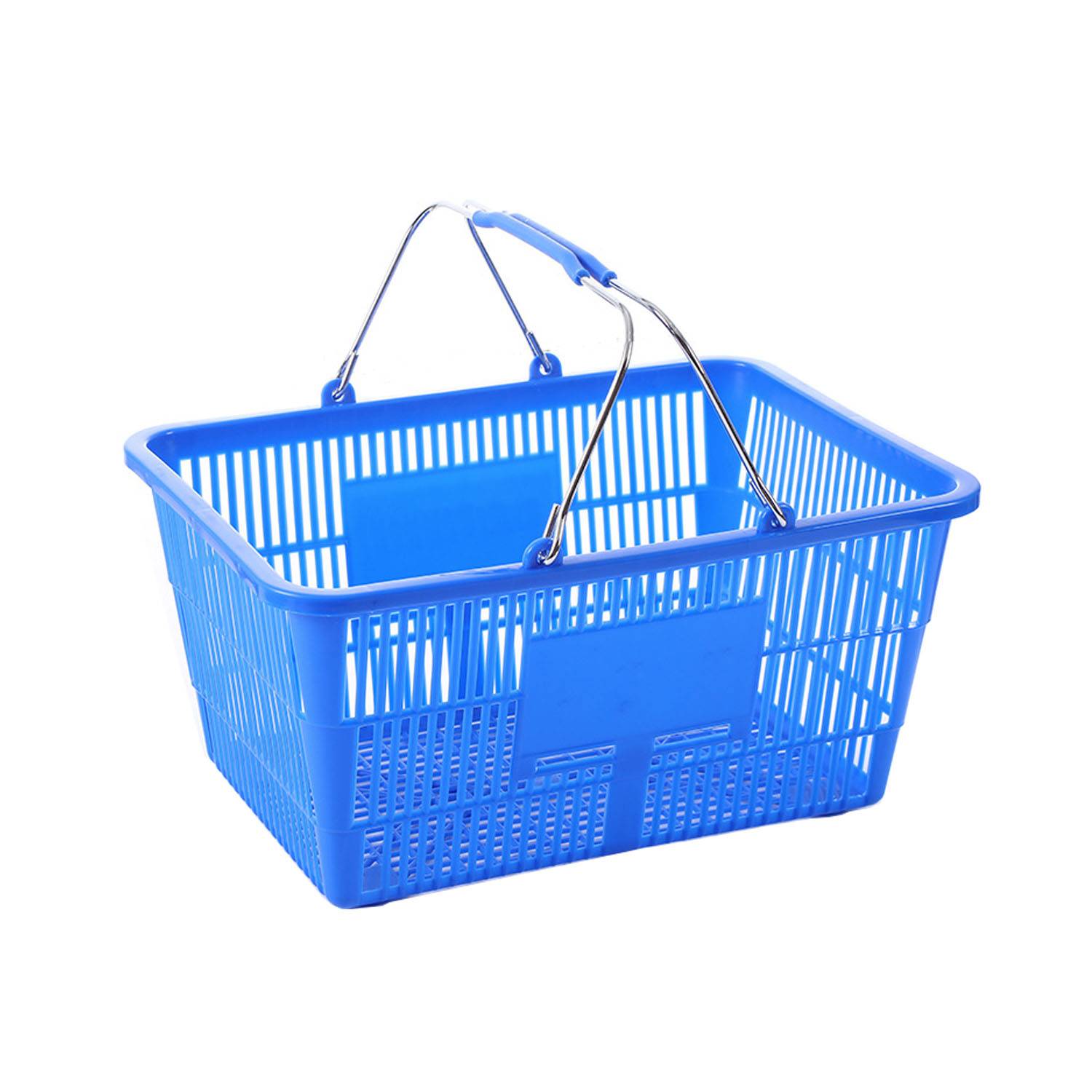 Sturdy Plastic Shopping Basket with Handles 6