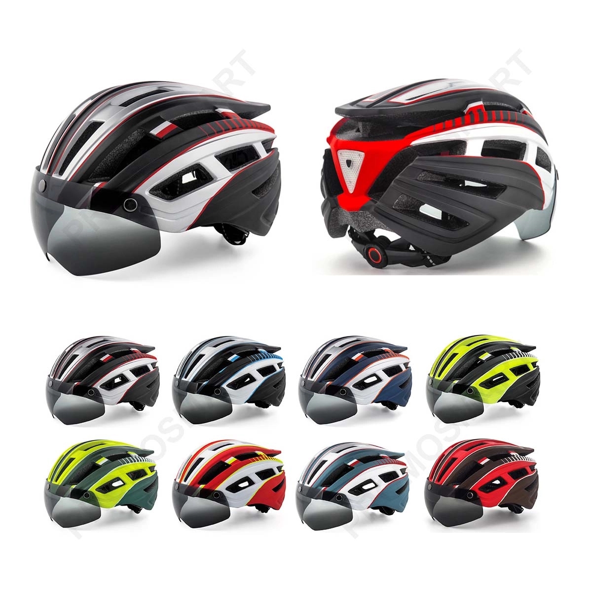 Adjustable Bicycle Helmet With Rear Light 2