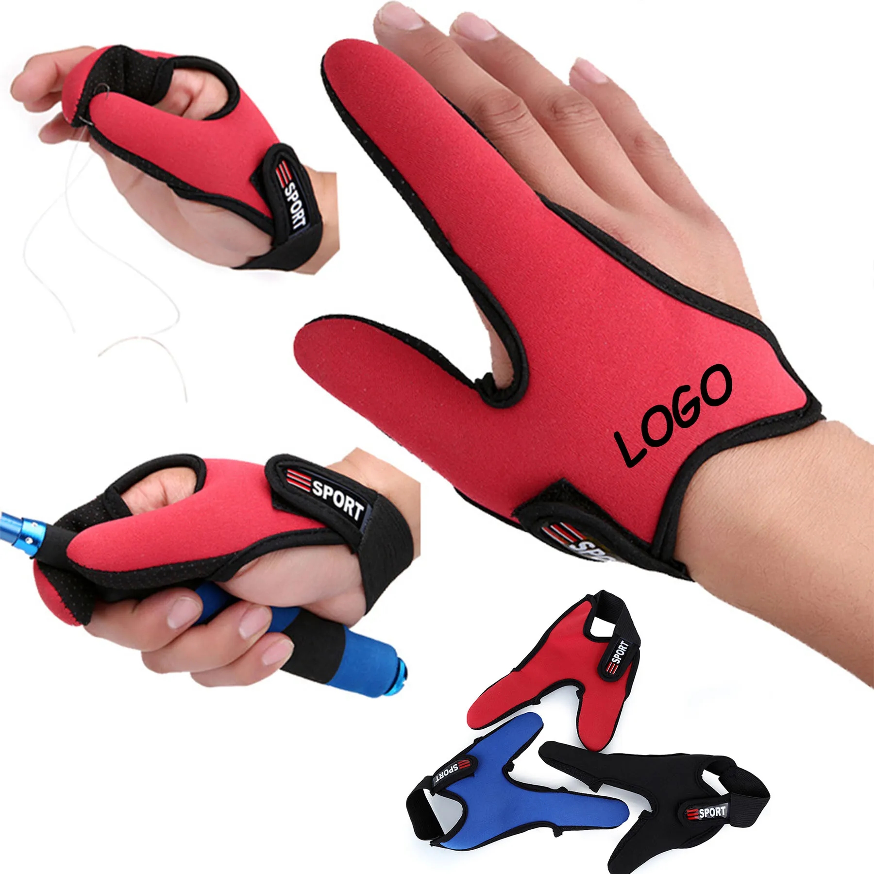 Anti-Friction 2-Finger Fishing Gloves 1