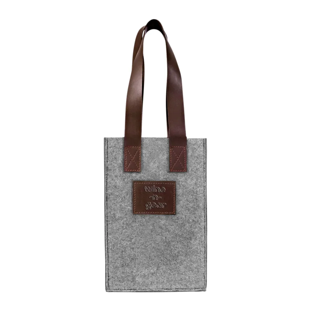 2-Bottle Felt Wine Tote 8