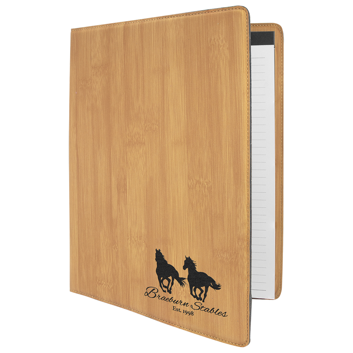 9" x 12" Leatherette Bamboo Portfolio 2