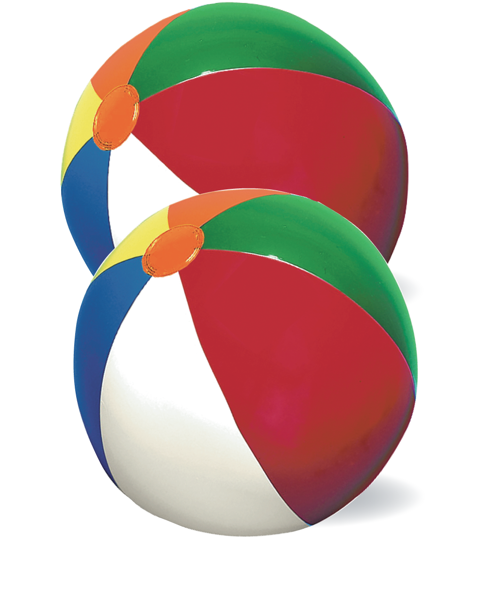 Beach Ball w/ Multi-Colored Panels (9" Inflated) 3
