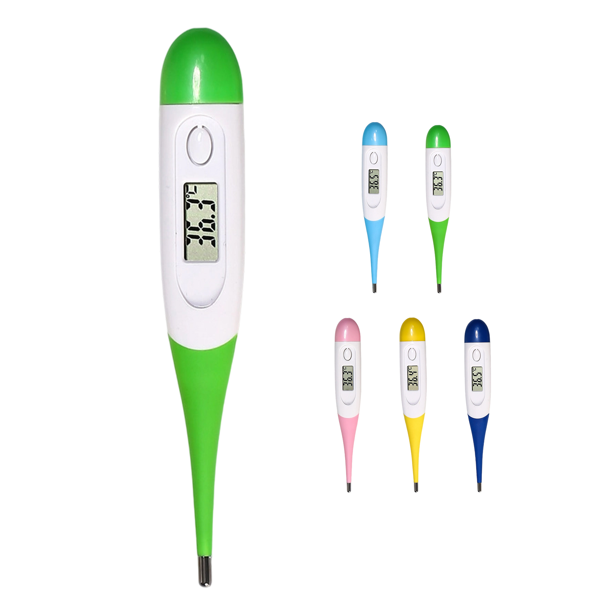 Digital Thermometer Soft Head LCD Display 5" Length 3