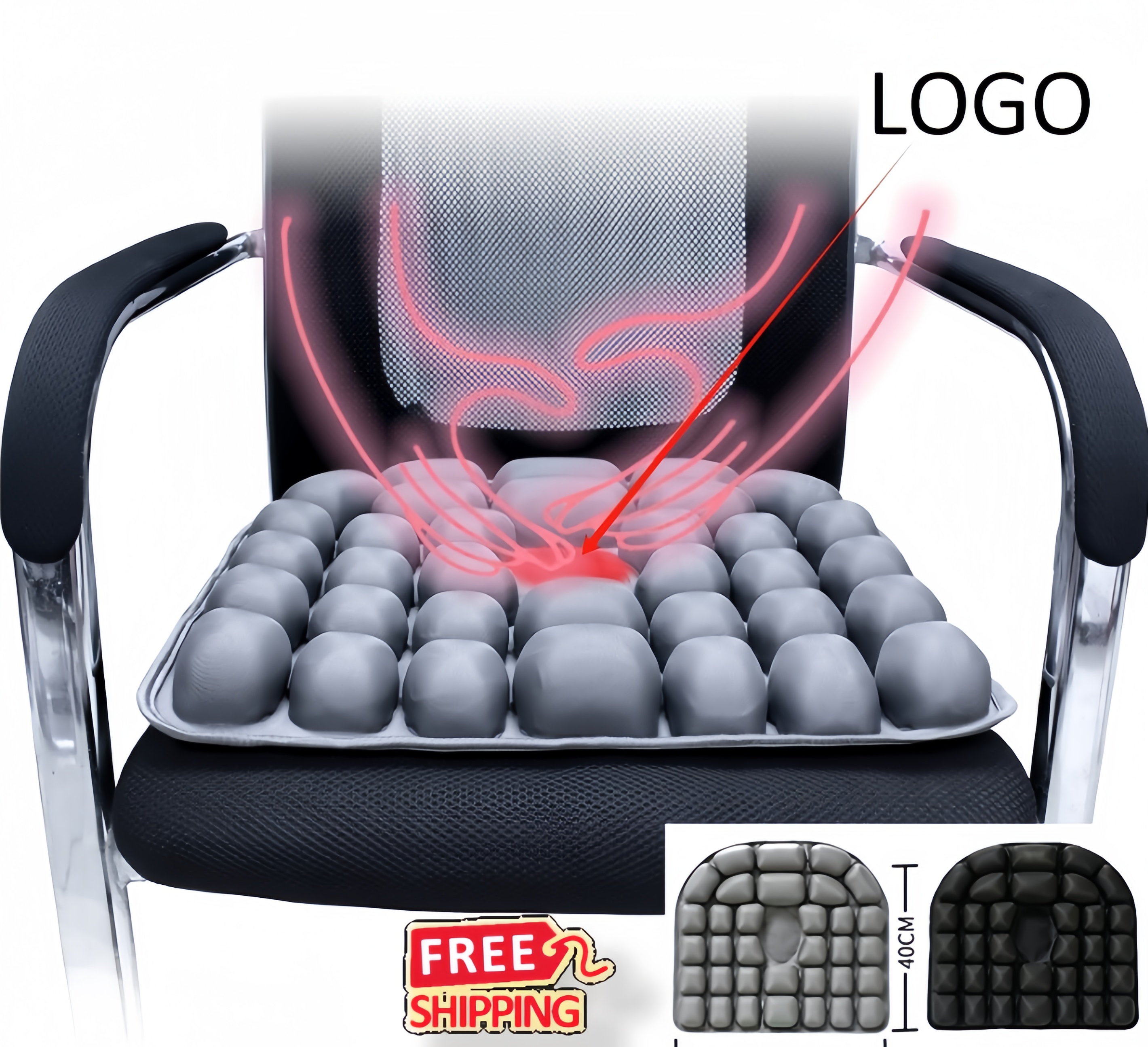 Inflatable Travel Seat Cushion with Air Pump 2