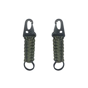 Handmade Paracord Survivor Rope Key Chain With Eagle Beak Carabiner 6