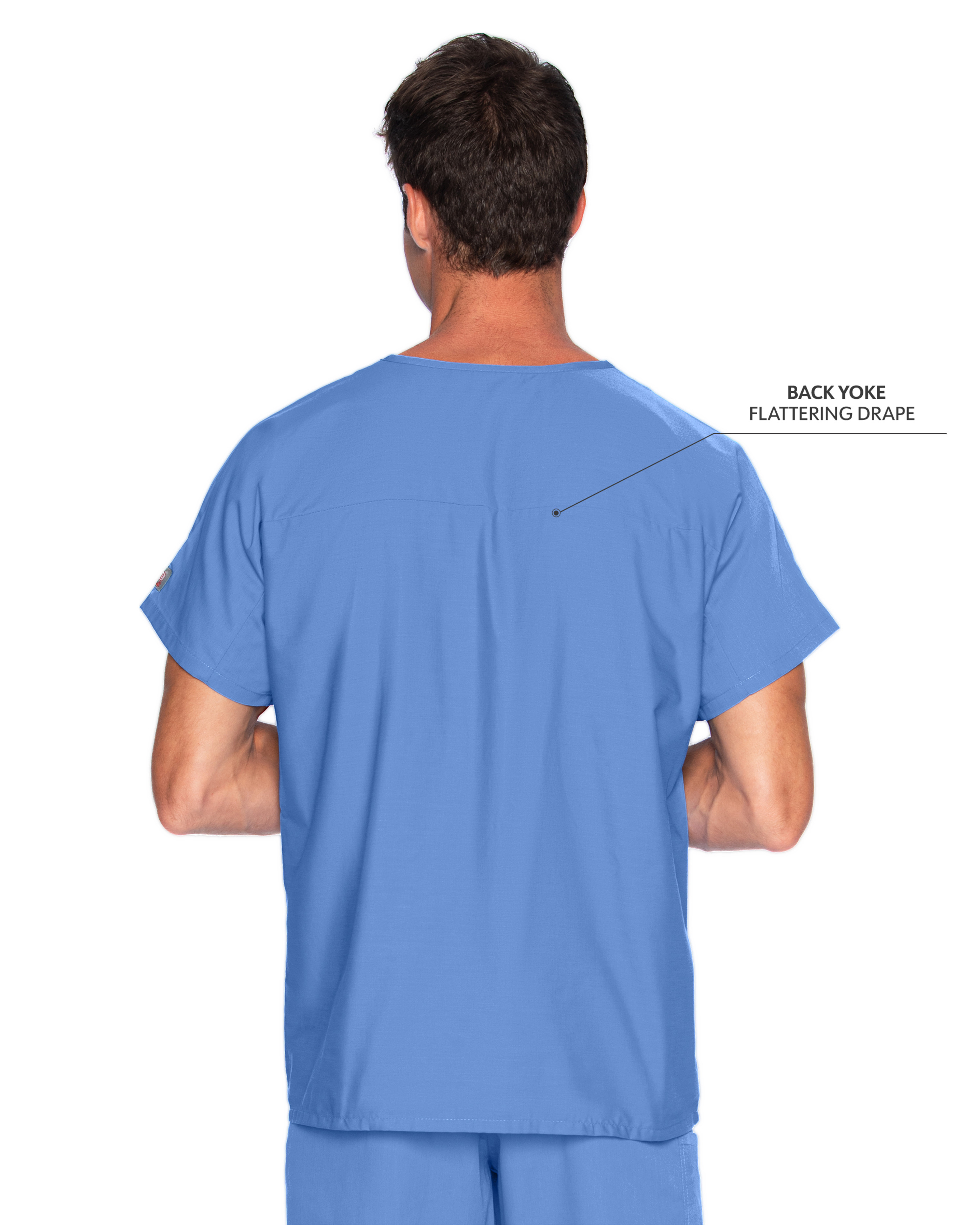 Landau - ScrubZone - Unisex One-Pocket Dolman Sleeve Tuckable V-Neck Top 25