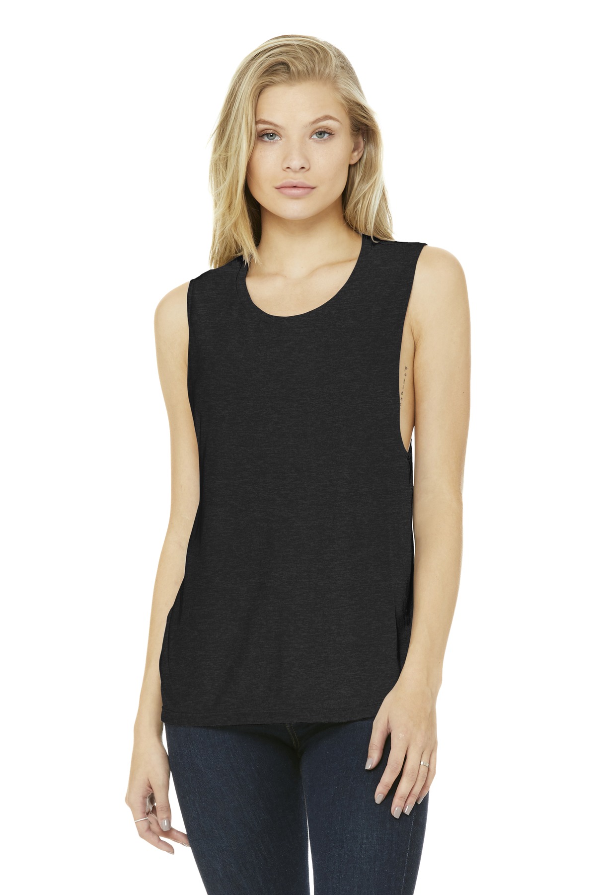 BELLA+CANVAS Women's Flowy Scoop Muscle Tank. BC8803 161