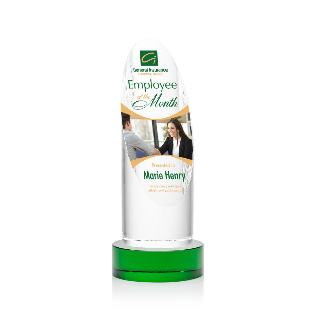 Lauder VividPrint™ Award on Base - Green 7