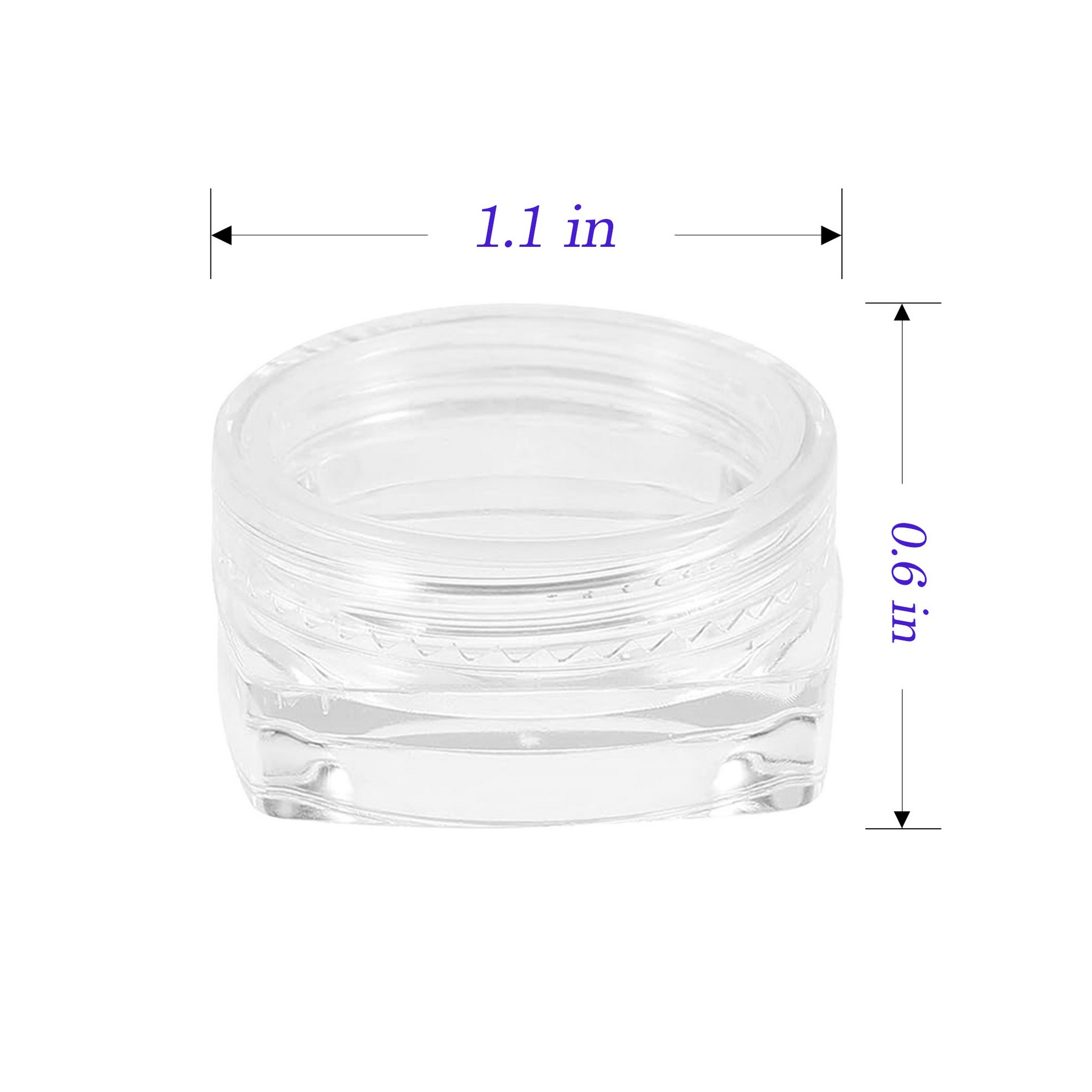 Round Plastic Nail Art Storage Box 3