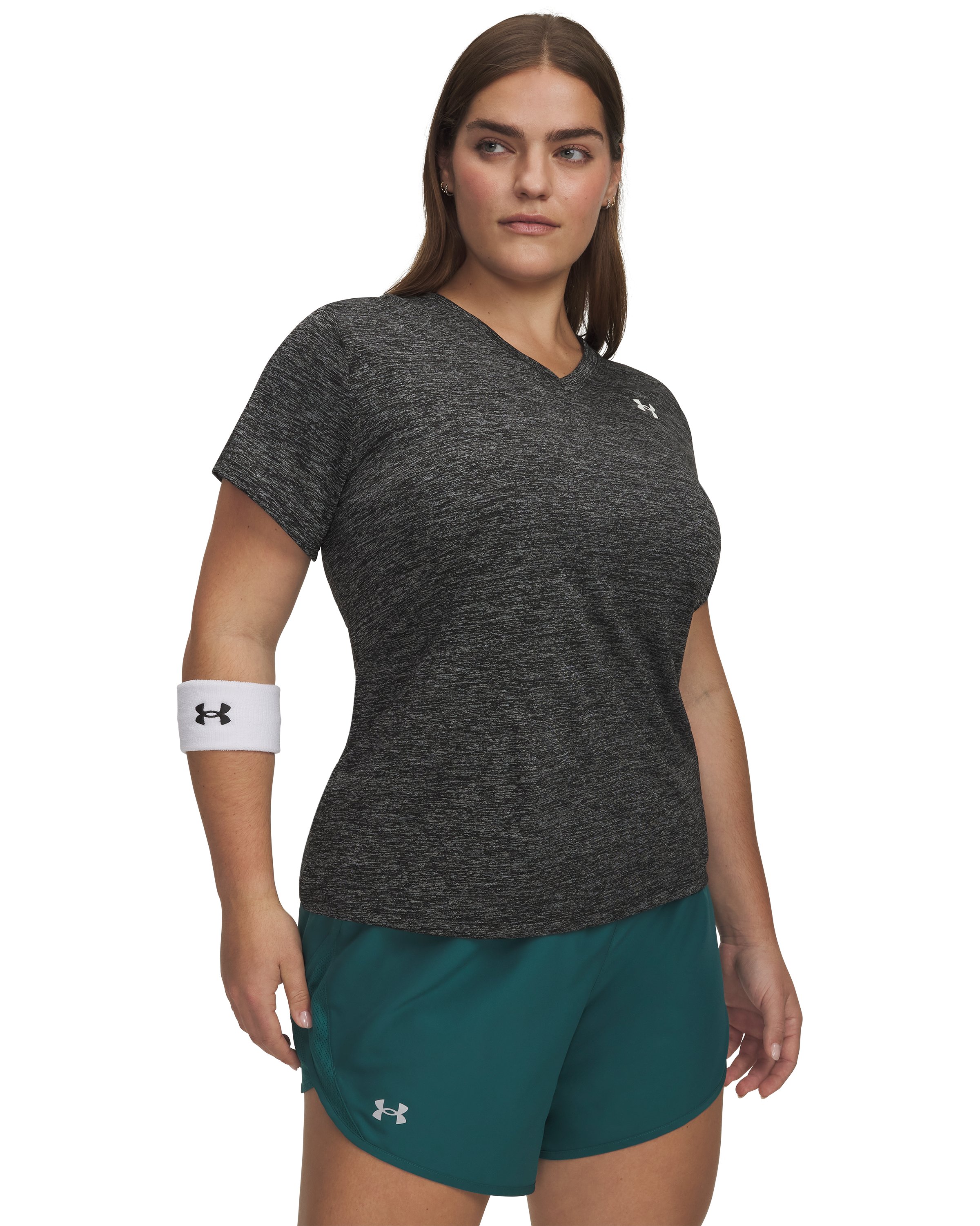 UA Tech Twist Women's V-Neck Short Sleeve 5