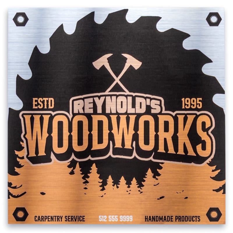 Brushed Aluminum Stickers 12