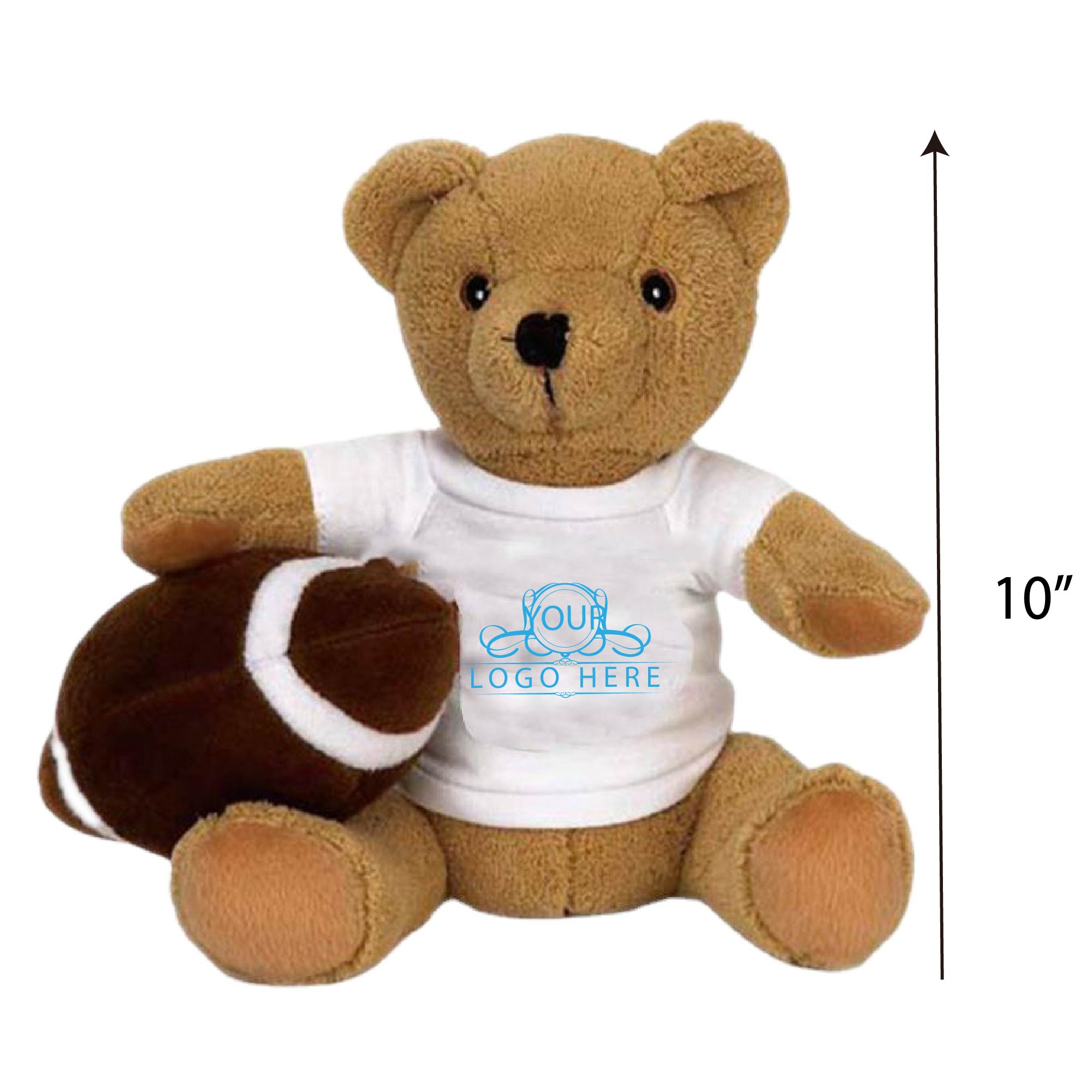 10" Brown Bear Stuffed Animal 2
