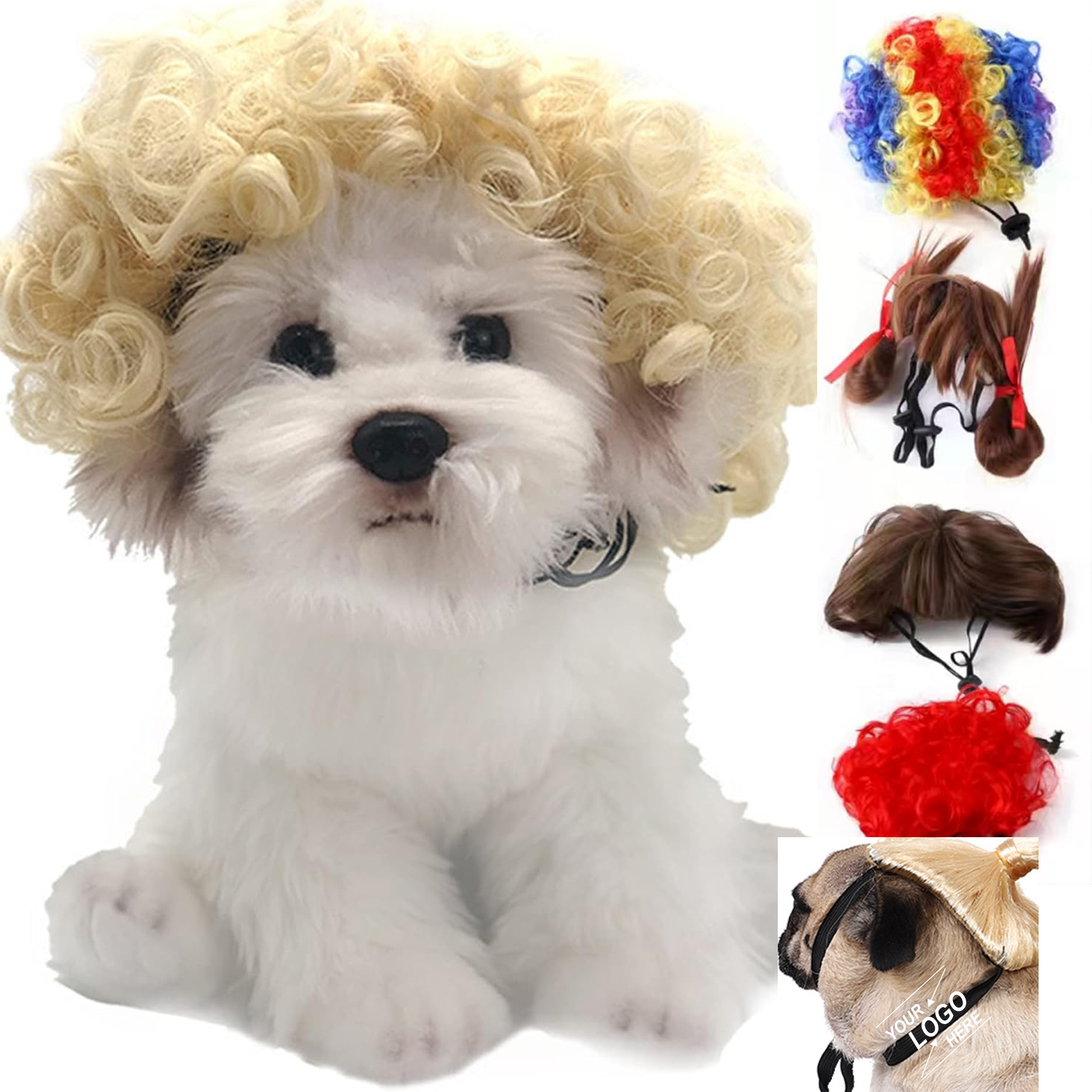 Halloween Pet Wigs for Dogs and Cats