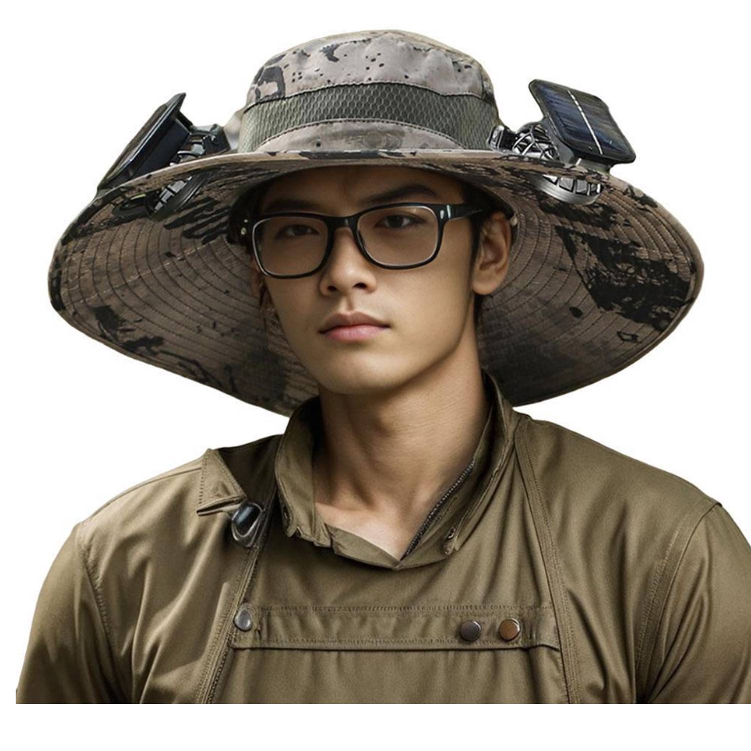 Solar Fan Outdoor Fishing Hat-Solar USB Charging Sunscreen 6