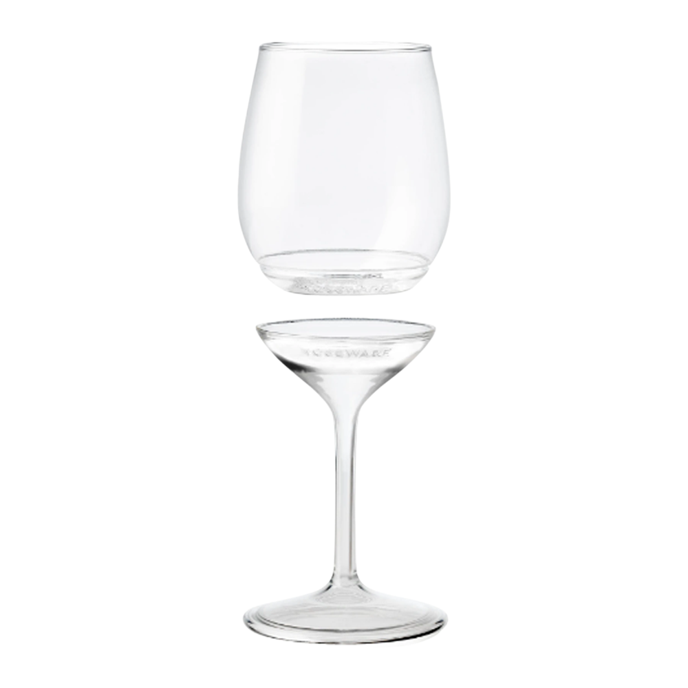 14 oz. Stemmed Plastic Wine Glass (Detachable) 4