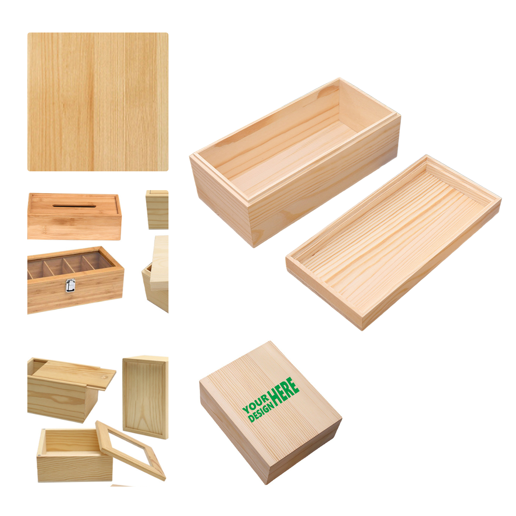 MOQ 50 Custom Wooden Gift Packaging Boxes 1